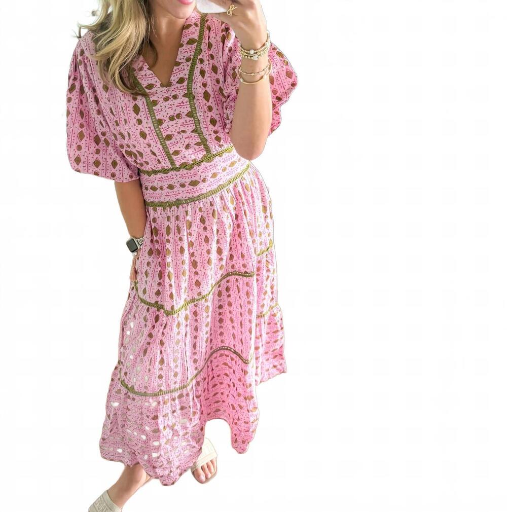 NEW THML you midi dress in pink
